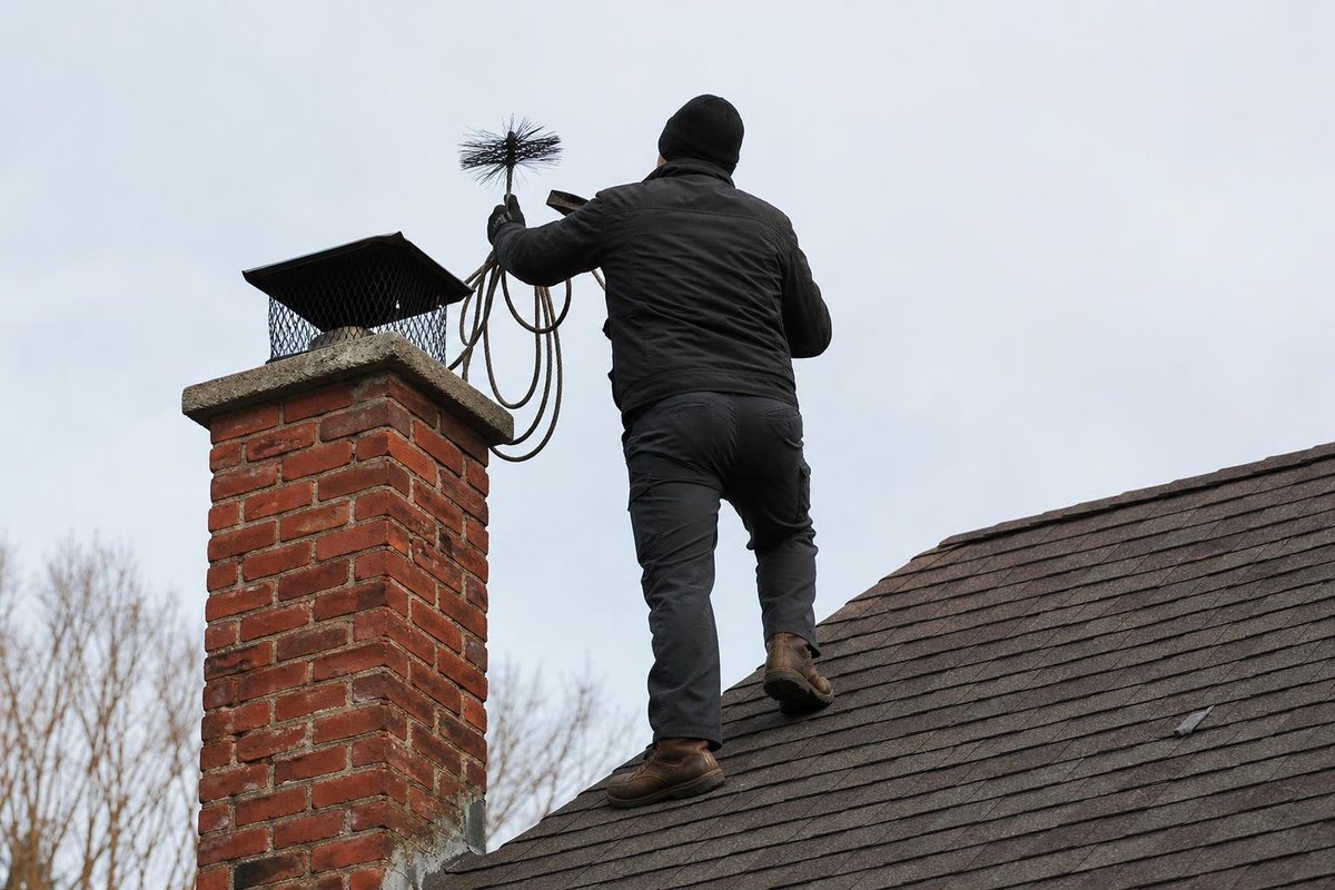Stock photo: On the roof